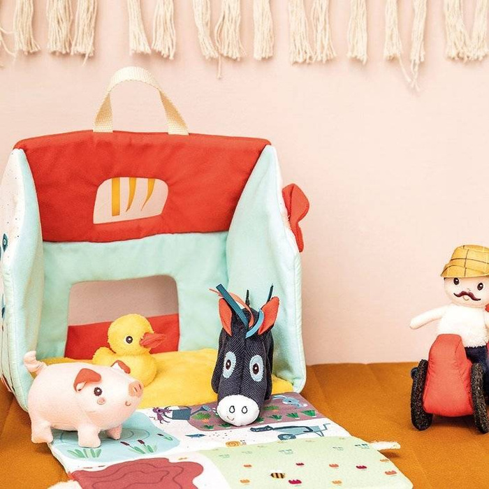 Domek manipulacyjny edukacyjny Farma rolnik i zwierzęta LILLIPUTIENS