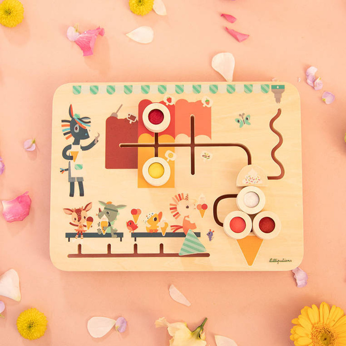 Tablica manipulacyjna dla najmłodszych Lodziarnia Lilliputiens