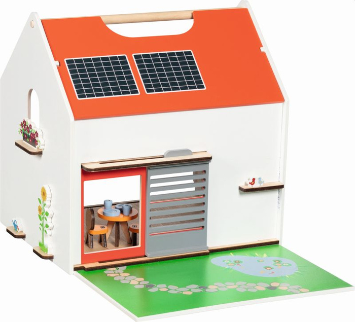 Dwupoziomowy domek dla lalek Eco House 54 el Goki