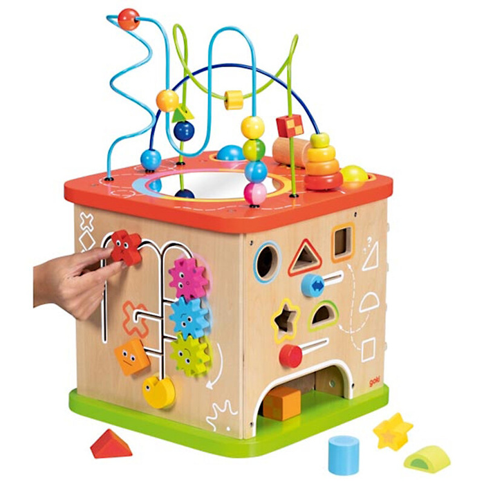 Drewniana duża kostka aktywności ActiveKids XXL Goki