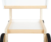 Biały wózek do zabaw w sklep dla dzieci Small Foot