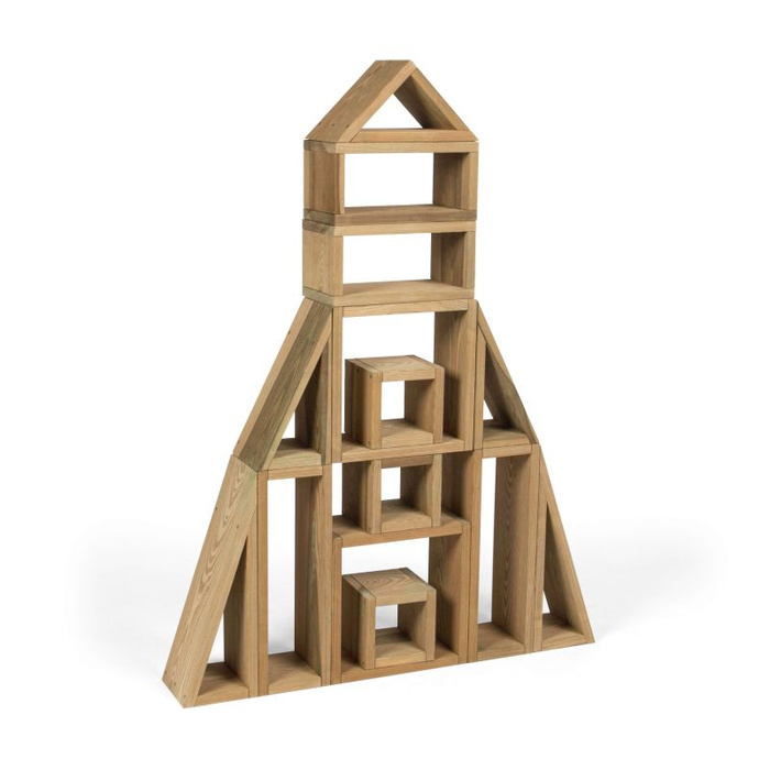 Duże klocki konstrukcyjne 2w1 do zabawy na świeżym powietrzu Erzi