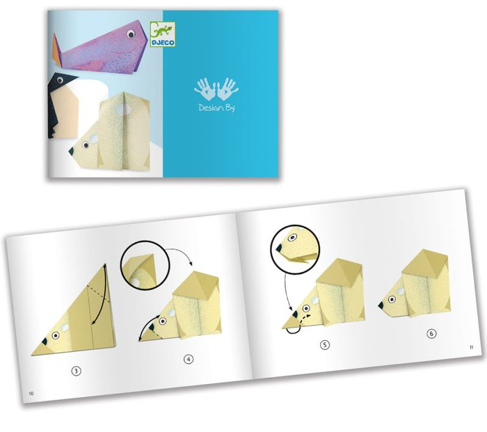 Origami zwierzęta polarne Djeco