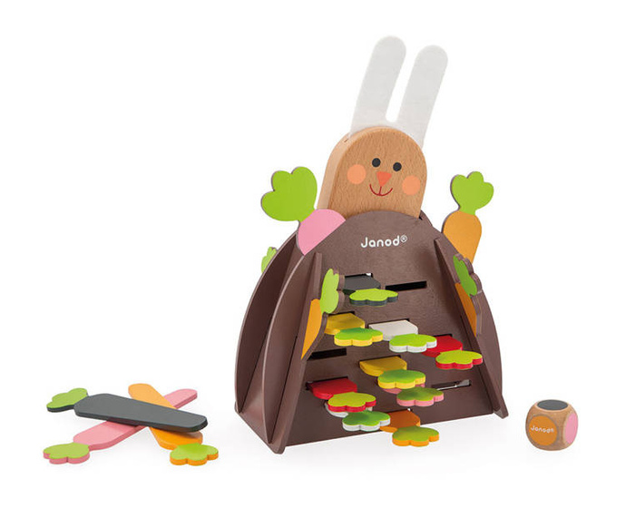 Gra strategiczna drewniana 2-4 os. Magiczna Marchewka Janod