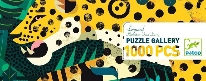 Puzzle panoramiczne Leopard 1000 el Gallery Djeco