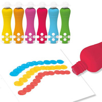 Markery stempelkowe dla maluchów 6 kol Djeco