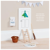 Drewniane akcesoria do domku dla lalek i pokoju dziecięcego Drzwi Elfa Goki