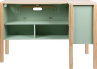 Drewniana kuchnia dla dzieci i sklep 2w1 szałwia zielona Fresh Small Foot