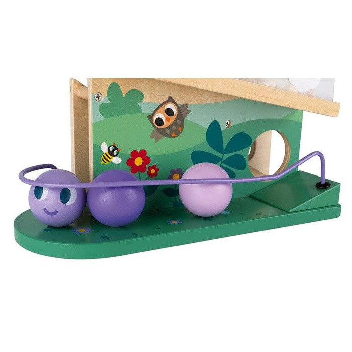 Kulodrom drewniany tor dla kulek Wesoła gąsienica Janod