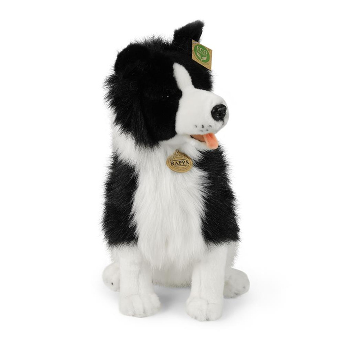 Maskotka dla dzieci piesek Border Collie siedzący 40 cm Rappa