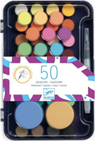 Paleta artysty farby gwaszowe - 53 kolory Djeco