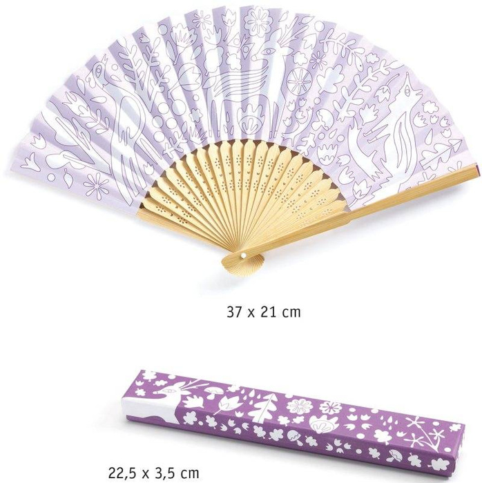 Wachlarz do samodzielnego pokolorowania Piękno lasu Djeco