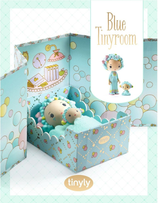Zestaw minipokoik Blue w magnetycznym pudełku Tinyly Djeco