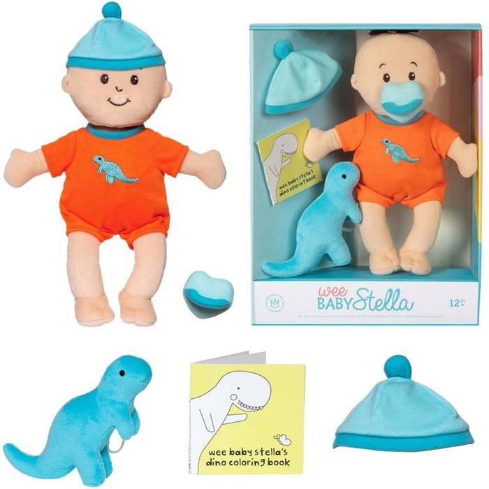 Lalka dla dziewczynek Zestaw Dino Baby Stella Manhattan Toy