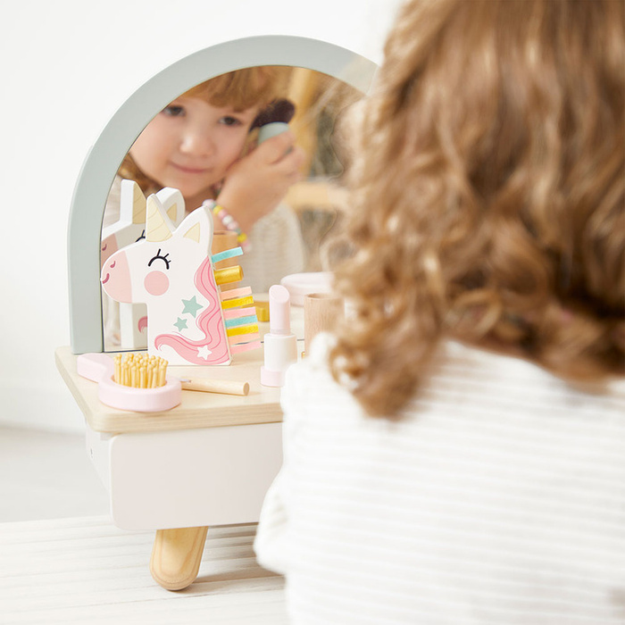 Toaletka drewniana z akcesoriami Jednorożec Janod