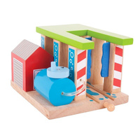 Tęczowa myjnia dla pociągów Bigjigs Rail
