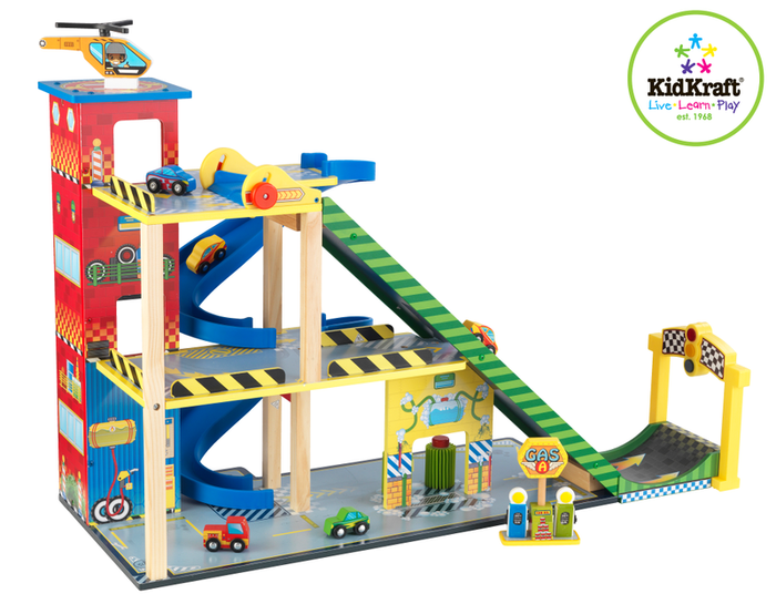 Garaż dla dzieci z wielką rampą - torem wyścigowym, KidKraft