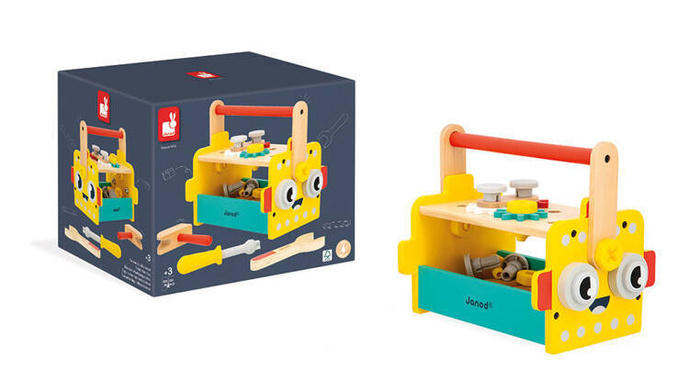 Skrzynka z narzędziami dla dzieci Robot Brico Kids Janod