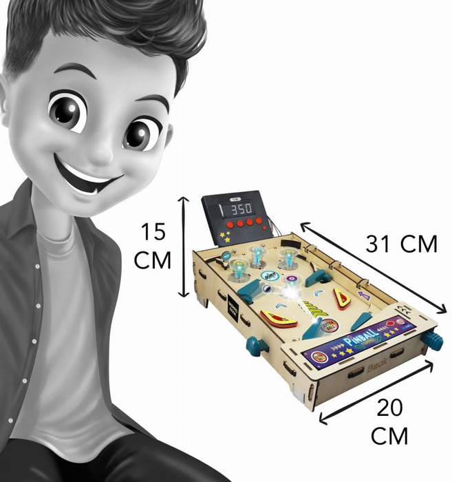 Automat do gry w pinball do samodzielnego złożenia Buki