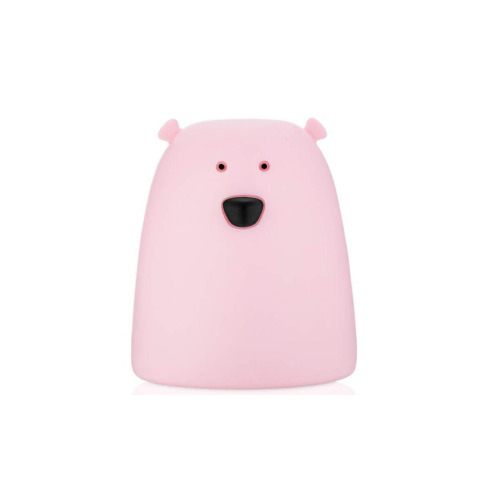 Miś Mały Lampka Silikonowa Różowa Rabbit & Friends