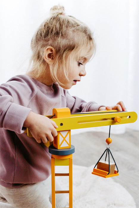 Obrotowy dźwig z akcesoriami Pracuś Small Foot