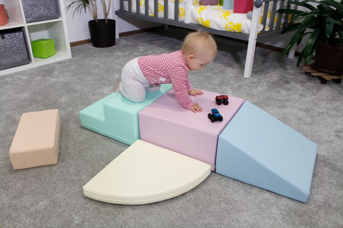 Zestaw do zabawy pastelowy Soft Play Corner Climber IGLU