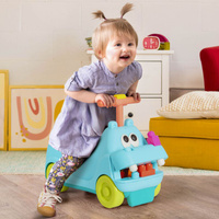 Komplet interaktywny jeździk-hipopotam dla dzieci z klockami Locbloc Hippo B.Toys