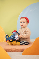 Zabawka sensoryczna Samolot Piesek Jules Lilliputiens Przytulanka dla dzieci 