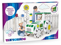 Zabawki z tektury Tektorado Traktor z naklejkami zieleń