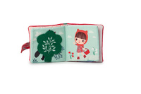 Materiałowa edukacyjna książeczka z mini gryzakiem Czerwony Kapturek LILLIPUTIENS