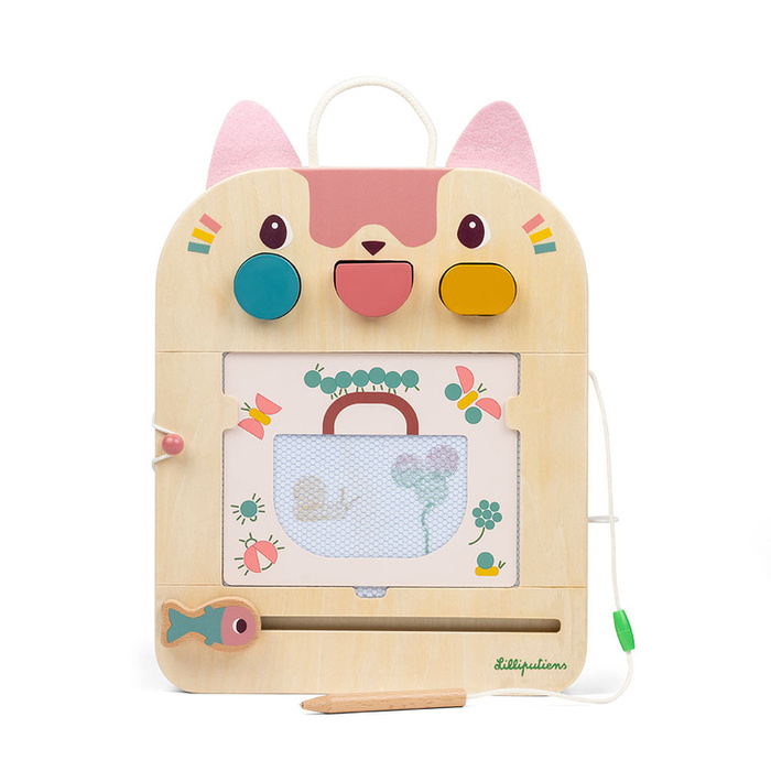 Drewniana magnetyczna Tablica-Znikopis Kotka Jeanne 18m+ Lilliputiens