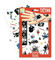 Zmywalne tatuaże dla dzieci. Pirackie przygody, Djeco