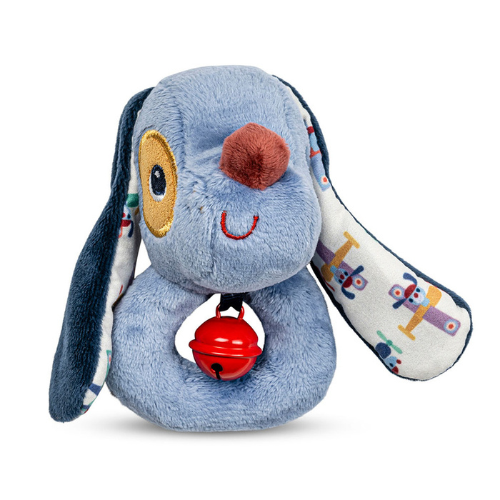 Pluszowa grzechotka z dzwoneczkiem Piesek Jules Lilliputiens