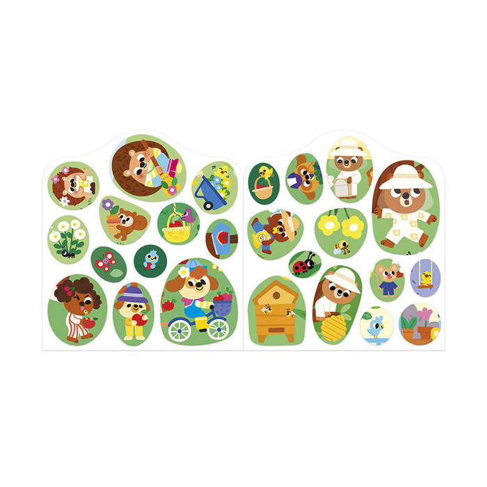 Książeczka z naklejkami Ogród Janod