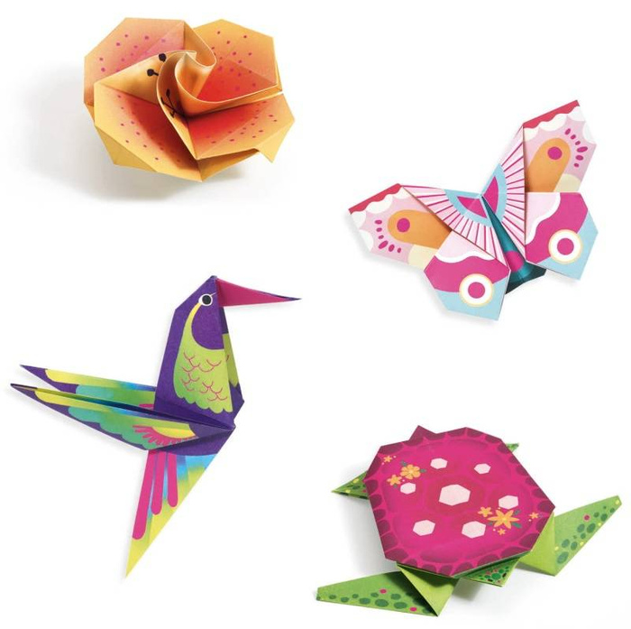 Zestaw kreatywny origami Tropiki-neonowe Djeco