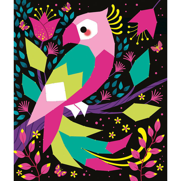 Zestaw kreatywny Przeplatanka 3D String art Zwierzęta dżungli Janod