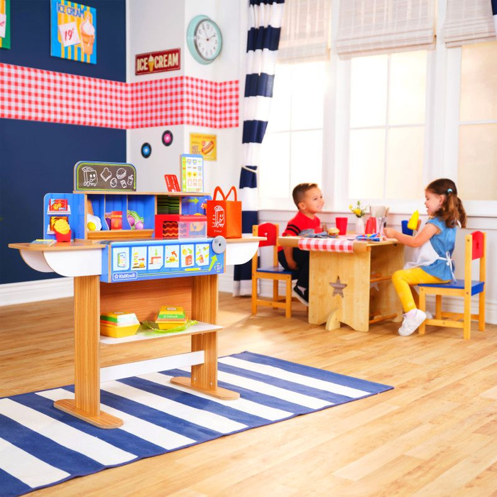 Drewniana restauracja z akcesoriami 2w1 KidKraft