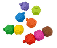 Klocki gumowe Popboblocs nauka języka angielskiego K's Kids