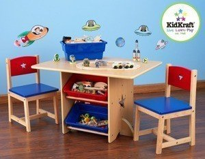 Stolik i krzesełka dla dzieci. Zestaw Gwiazda, KidKraft