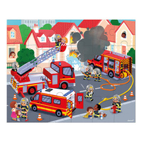 Puzzle w walizce Strażacy 24 el. Janod