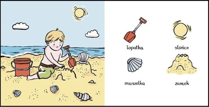 Książeczka dla maluszka Moje wakacje Zuzu Toys