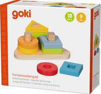 Drewniana układanka sortowanie kolorów Spirala Goki