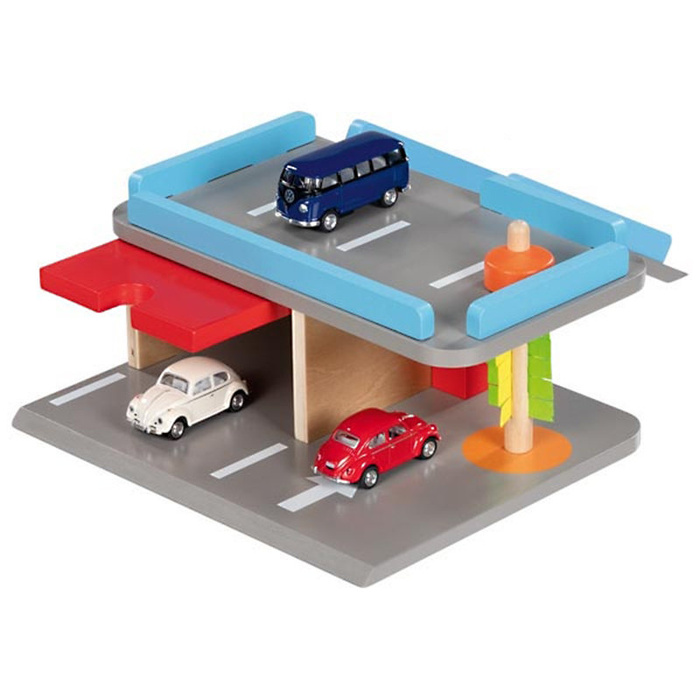 Parking dla autek drewniany dwupoziomowy City Goki