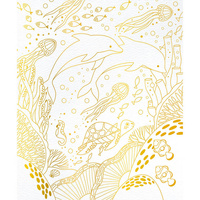 Artystyczny zestaw kreatywny Złote kontury Zwierzęta Janod