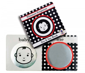 Zabawka dla niemowląt, książeczka z tektury. Zobacz i powiedz, Manhattan Toy