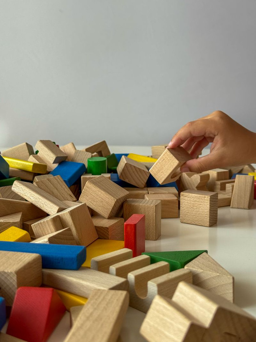 Drewniane klocki 300 elementów Mumbee