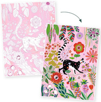 Obrazy do kolorowania w teczce Dżungla Djeco