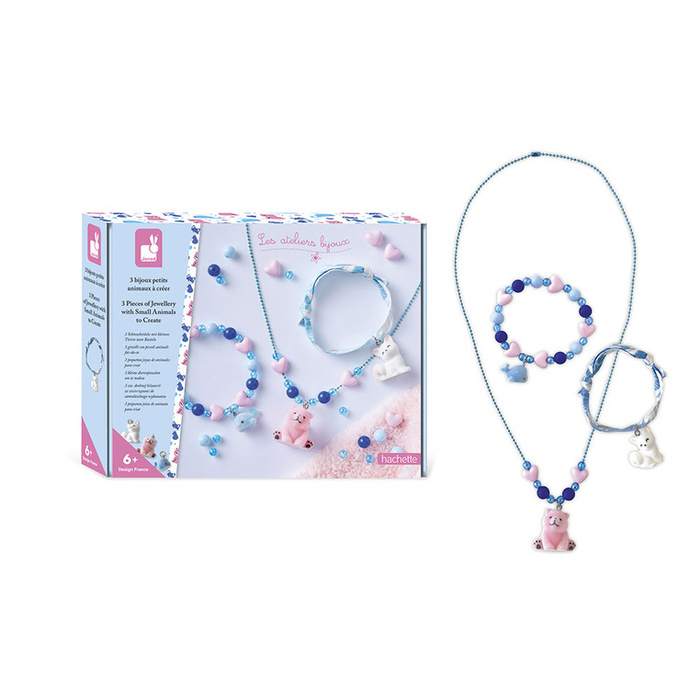 Zestaw do tworzenia biżuterii z zawieszkami Małe zwierzątka Janod
