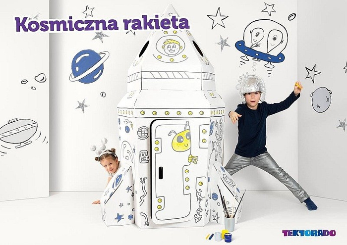 Kartonowy domek Kosmiczna Rakieta Tektorado