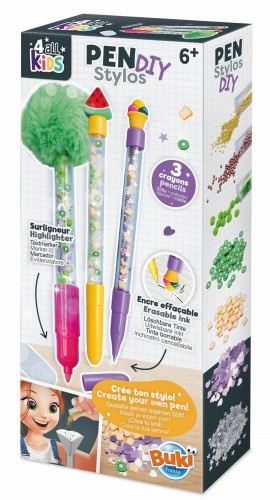 Zestaw kreatywny dla dzieci długopisy i mazak Słodkości Buki